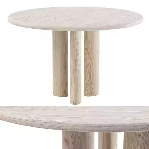Ebbi wooden round table 