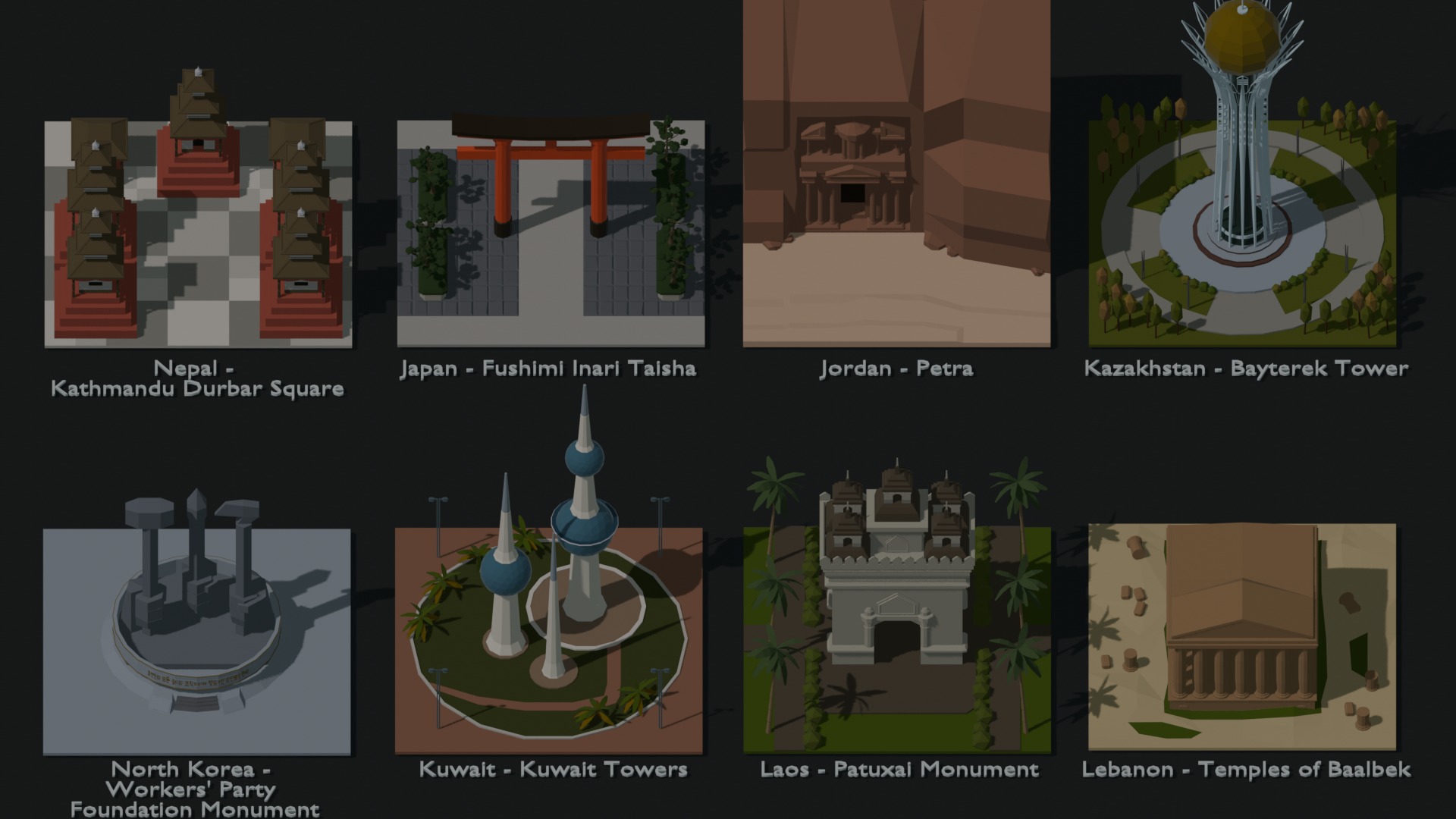 Landmarks of the World A to Z 3D Model Collection_78