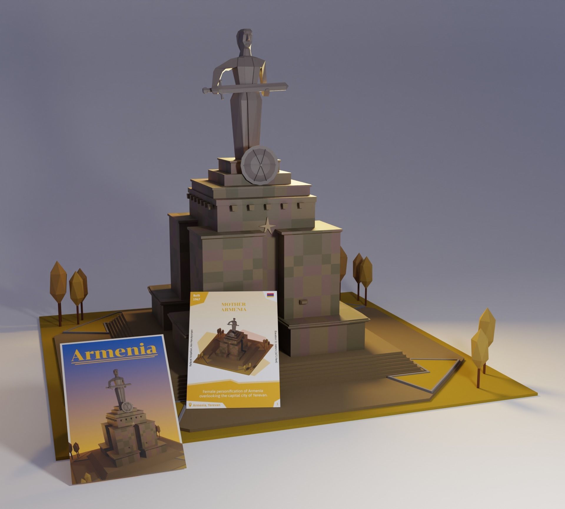 Landmarks of the World A to Z 3D Model Collection_30