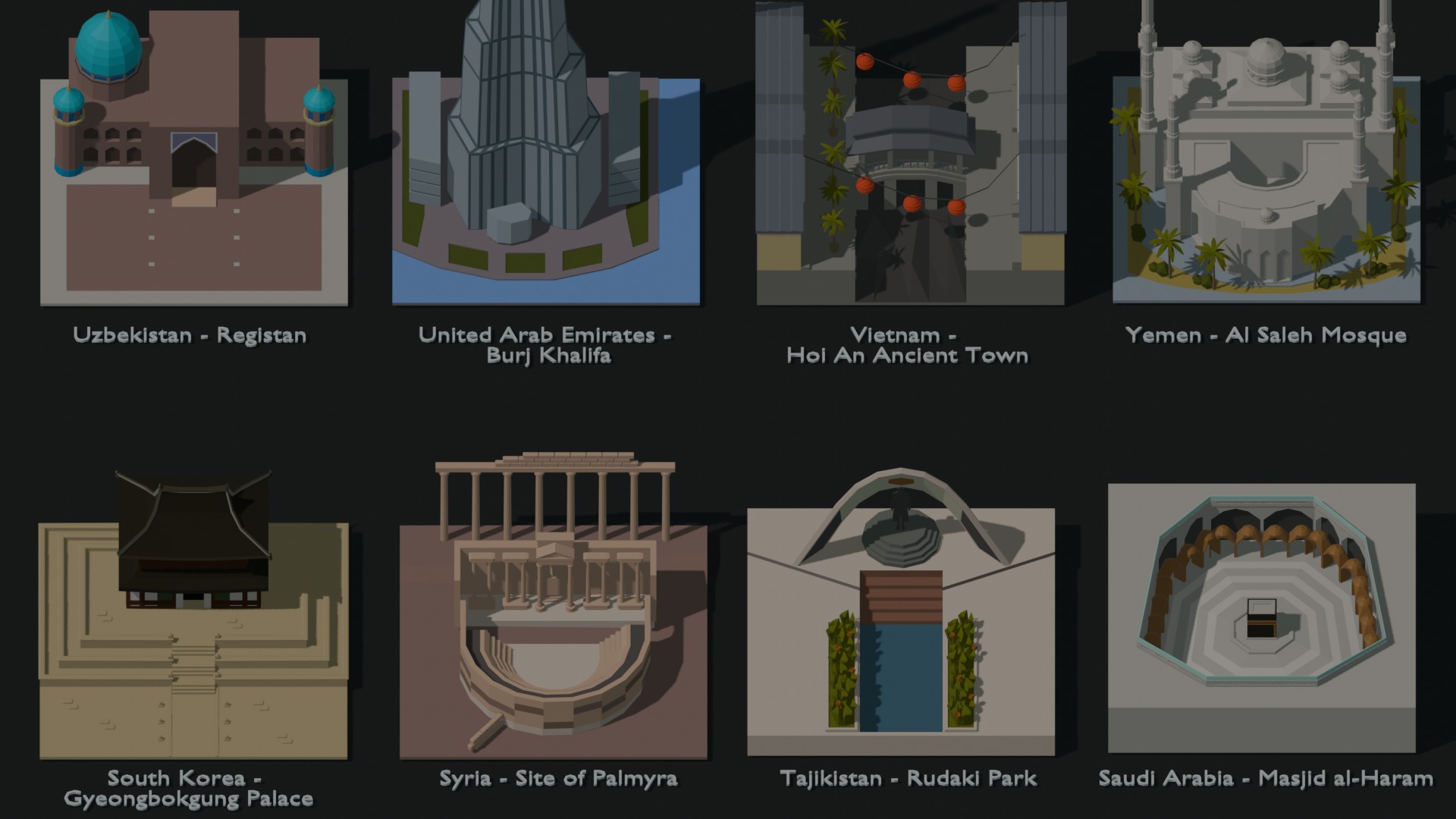 Landmarks of the World A to Z 3D Model Collection_79