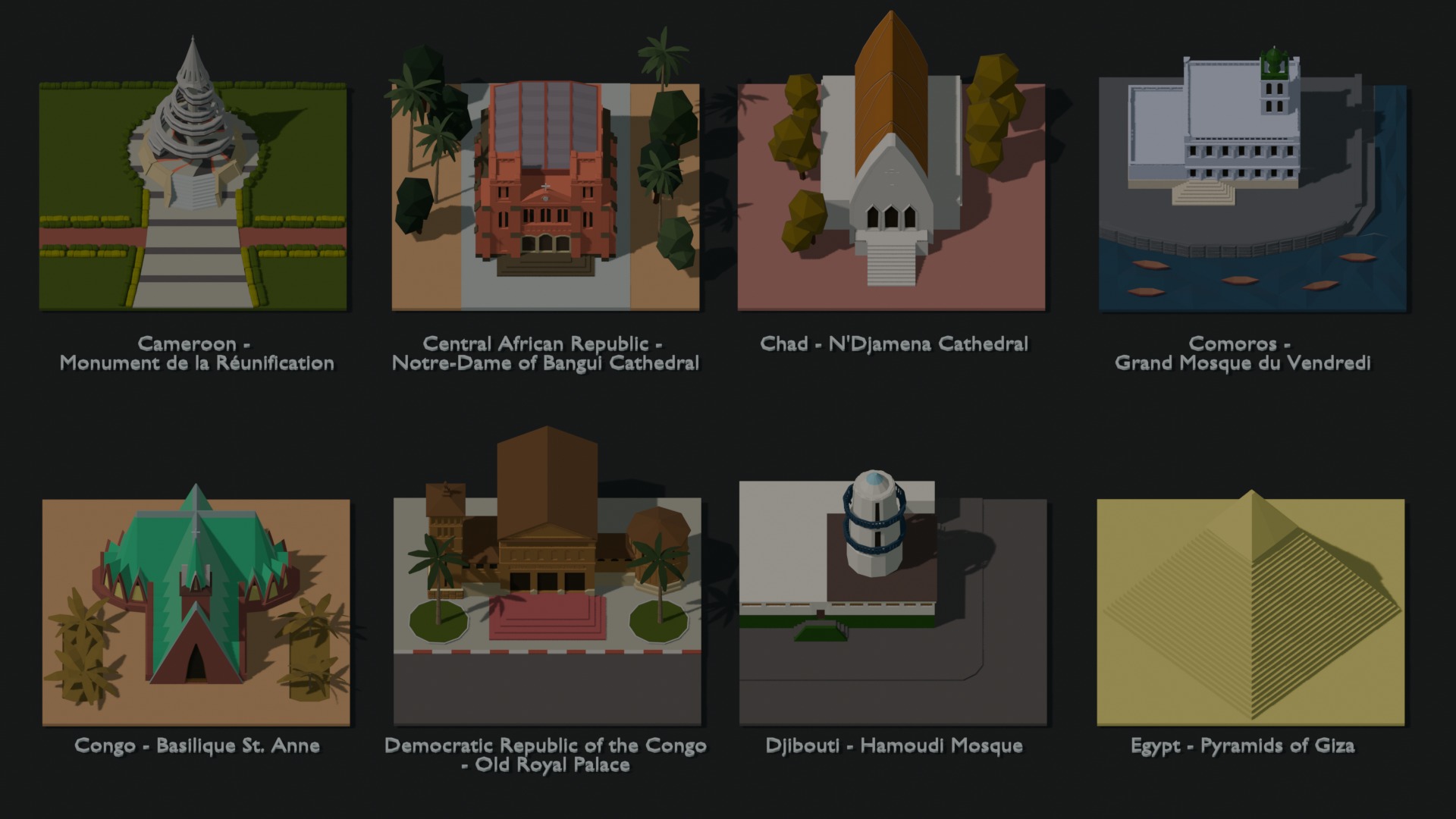 Landmarks of the World A to Z 3D Model Collection_67