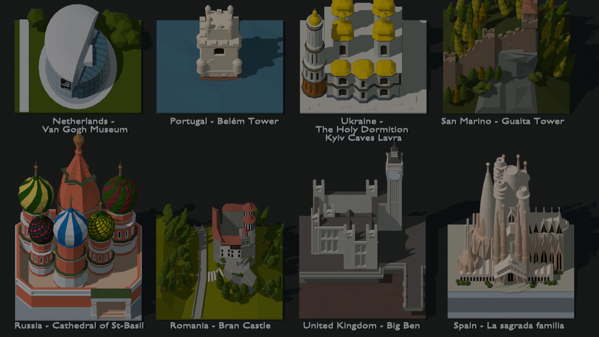 Landmarks of the World A to Z 3D Model Collection_72