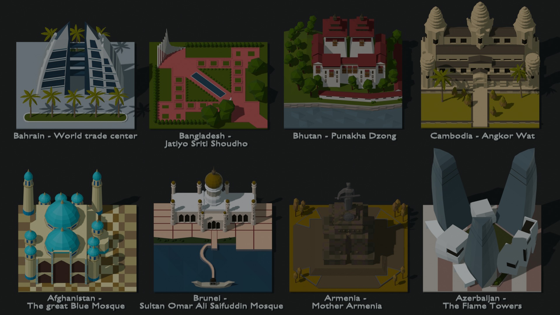 Landmarks of the World A to Z 3D Model Collection_76