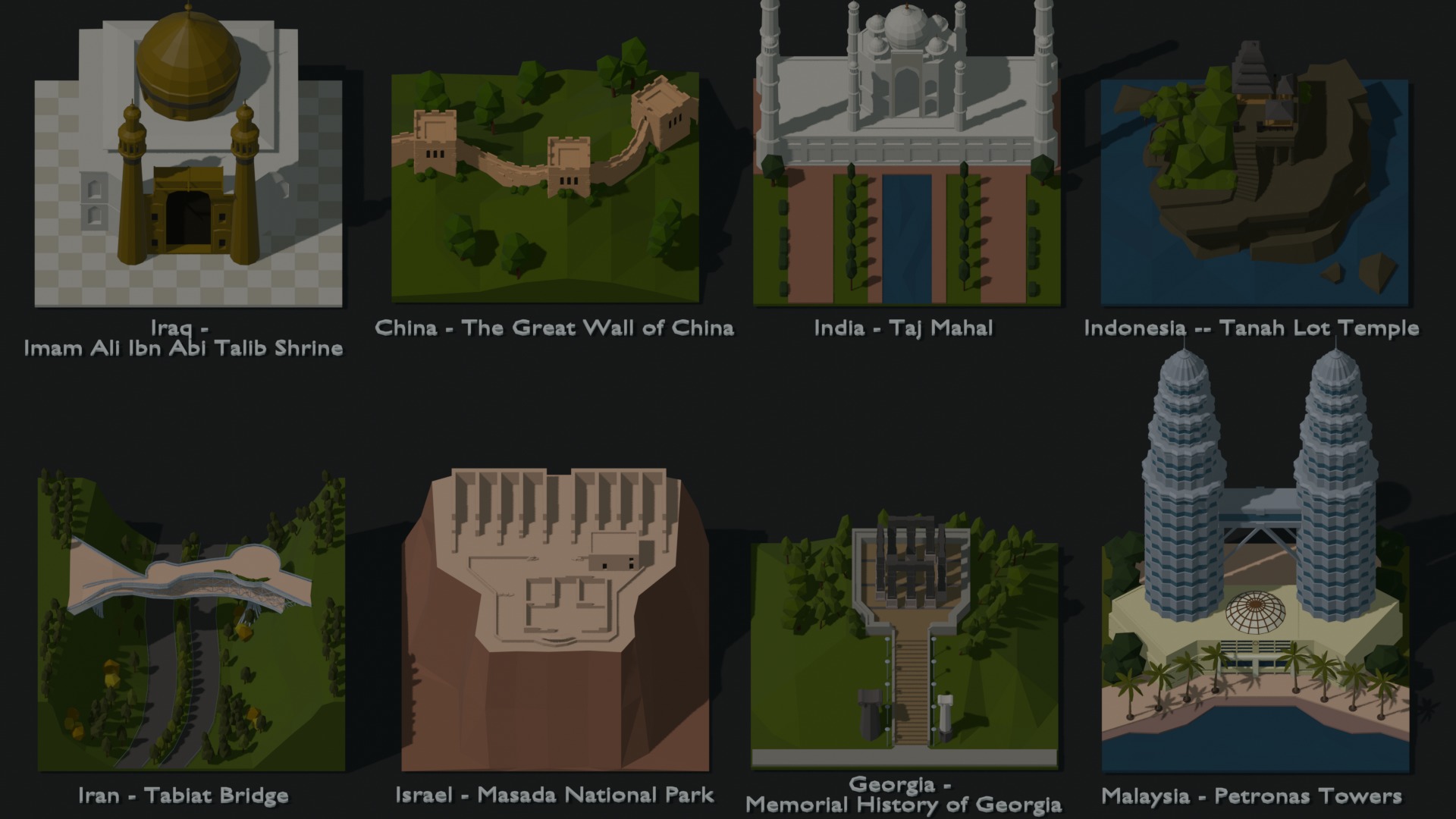 Landmarks of the World A to Z 3D Model Collection_77