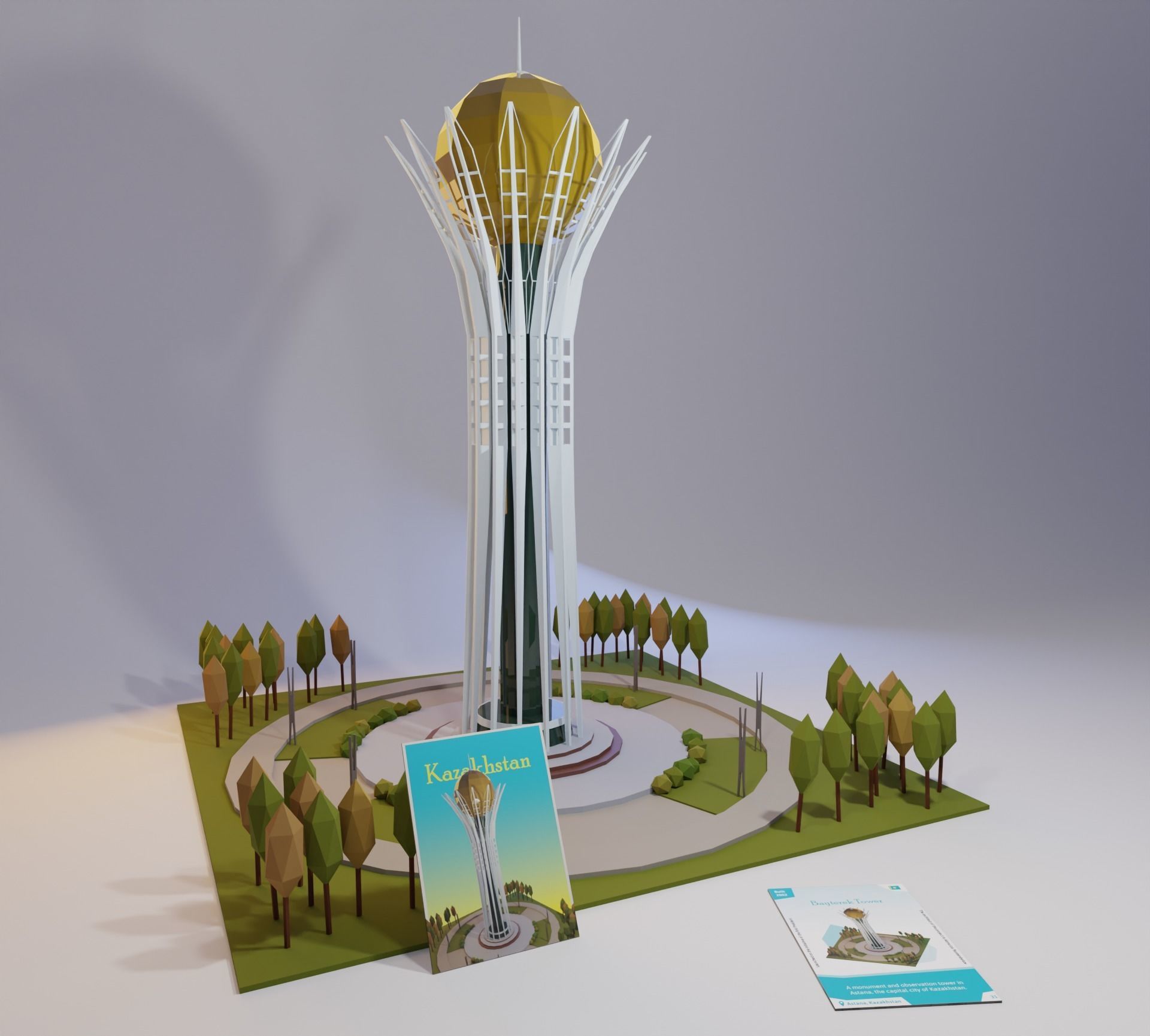 Landmarks of the World A to Z 3D Model Collection_36