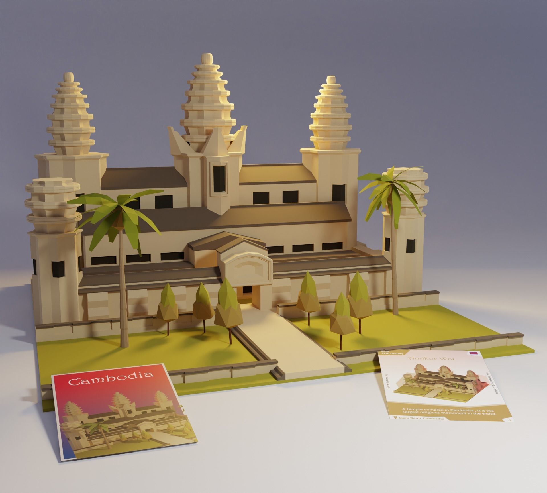 Landmarks of the World A to Z 3D Model Collection_37