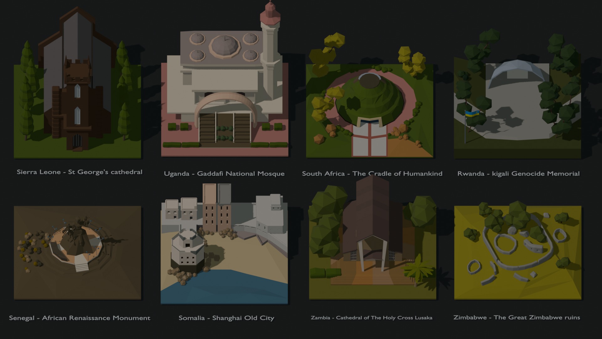 Landmarks of the World A to Z 3D Model Collection_65