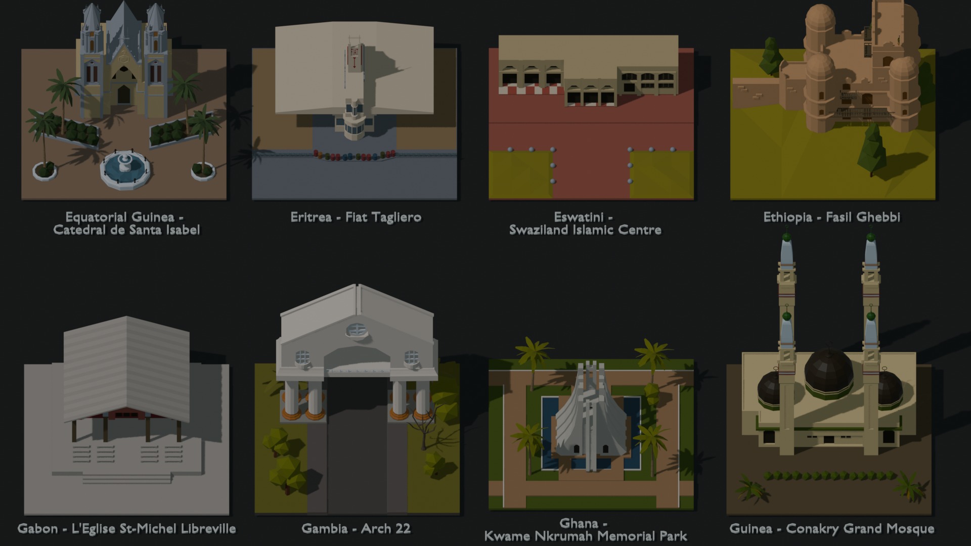 Landmarks of the World A to Z 3D Model Collection_68