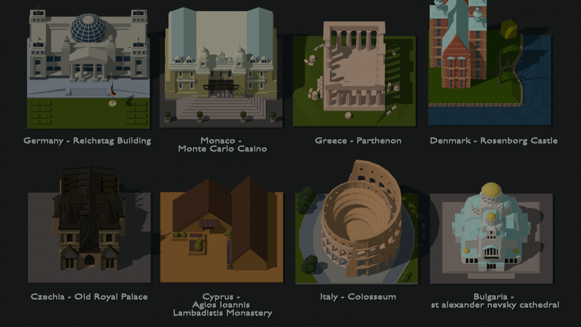 Landmarks of the World A to Z 3D Model Collection_70