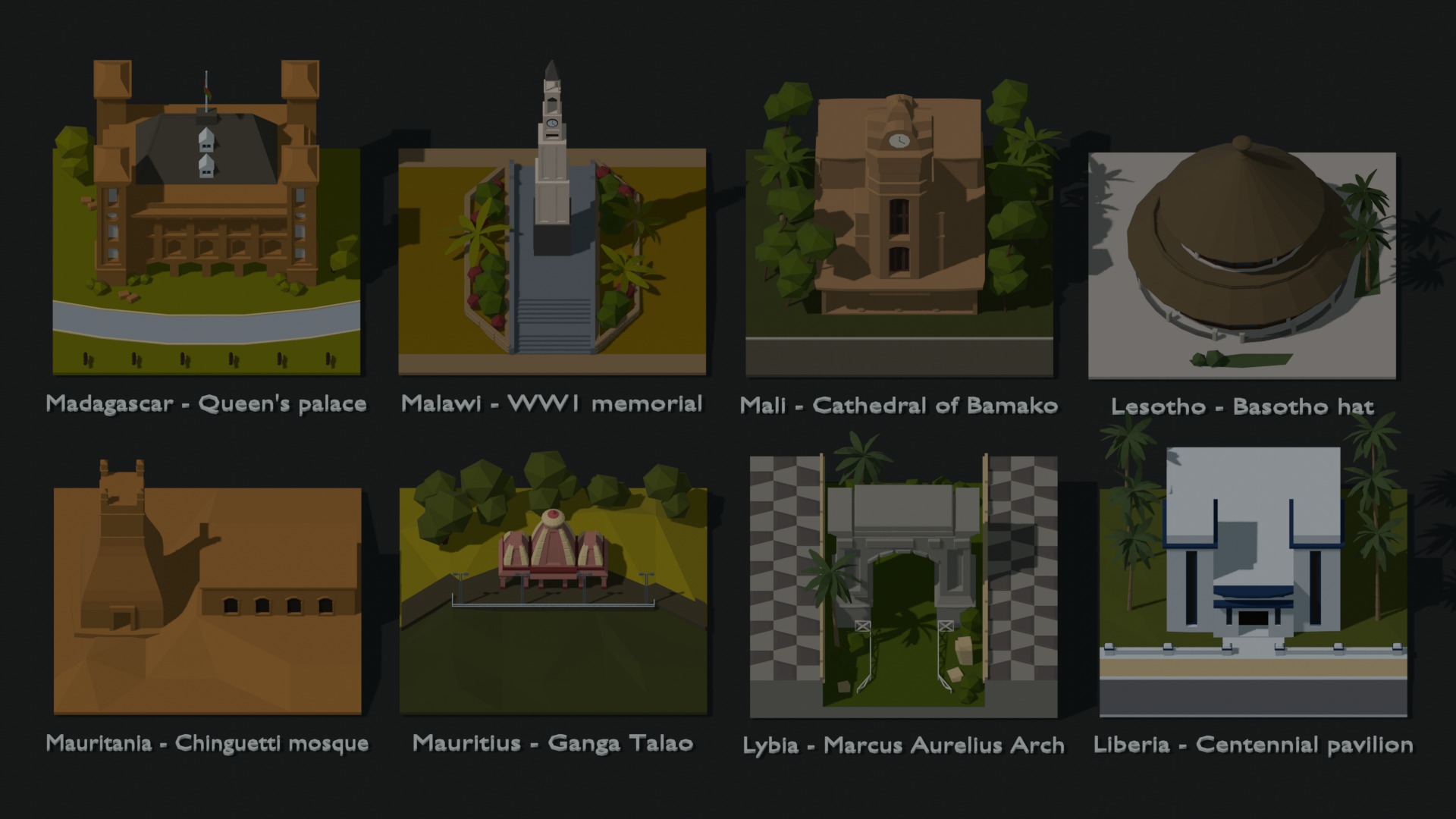 Landmarks of the World A to Z 3D Model Collection_63