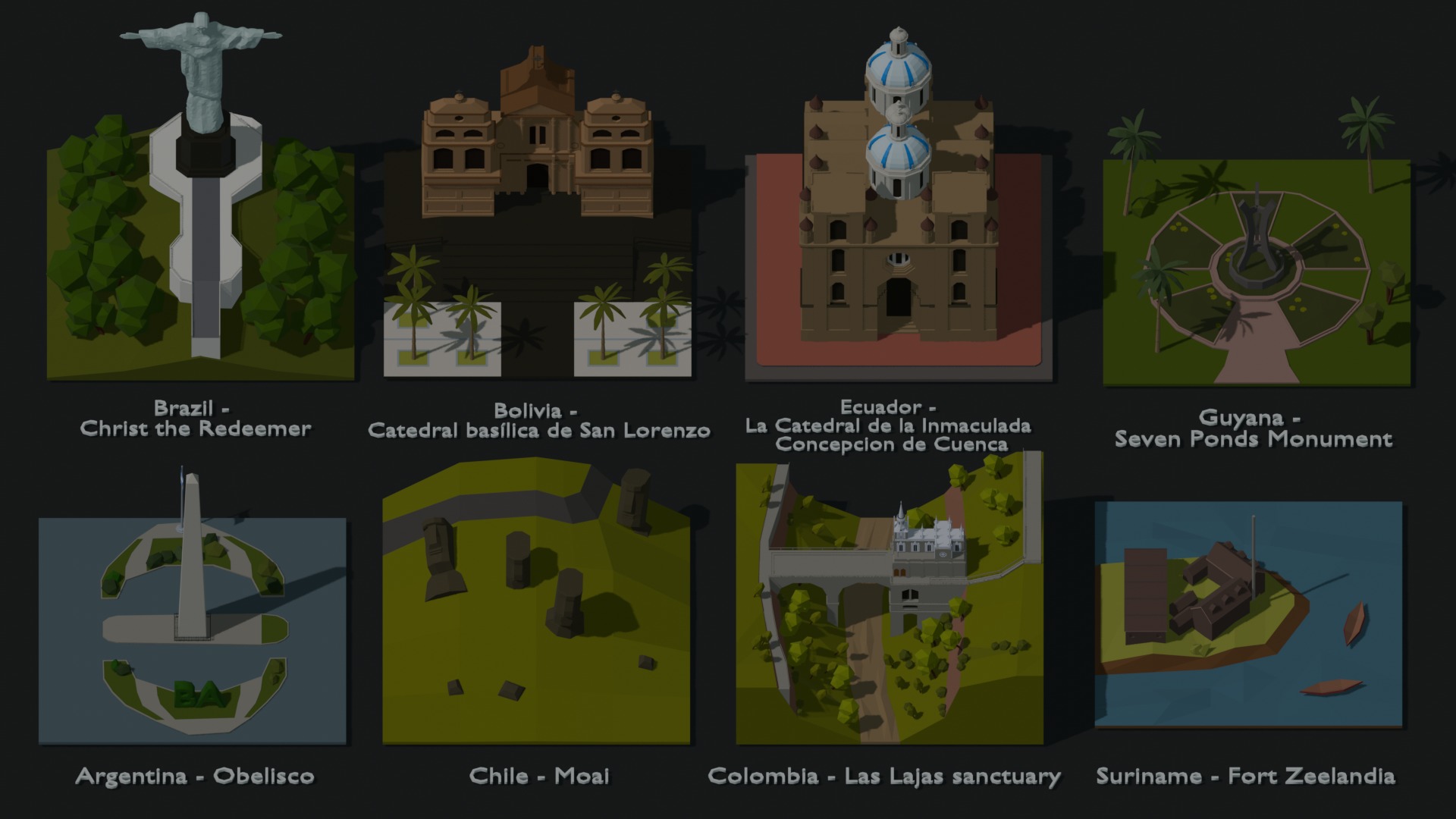 Landmarks of the World A to Z 3D Model Collection_81