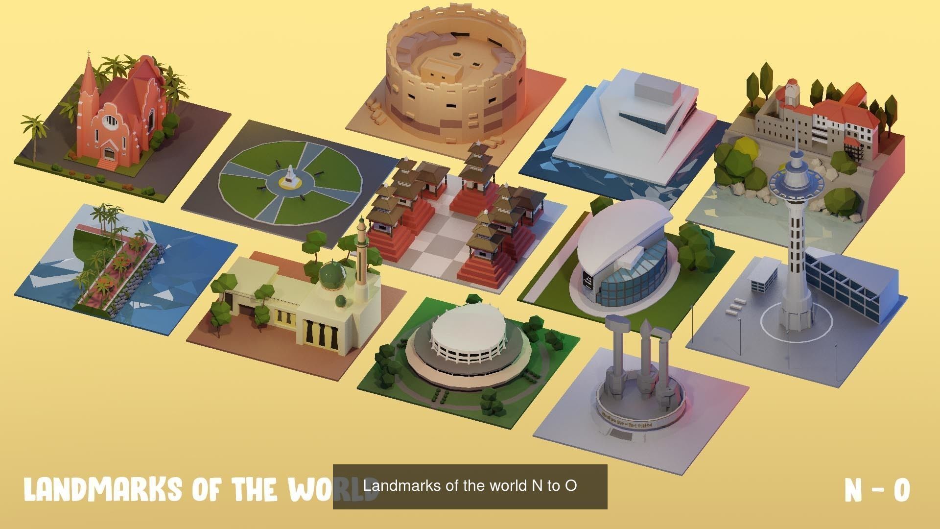Landmarks of the World A to Z 3D Model Collection_17