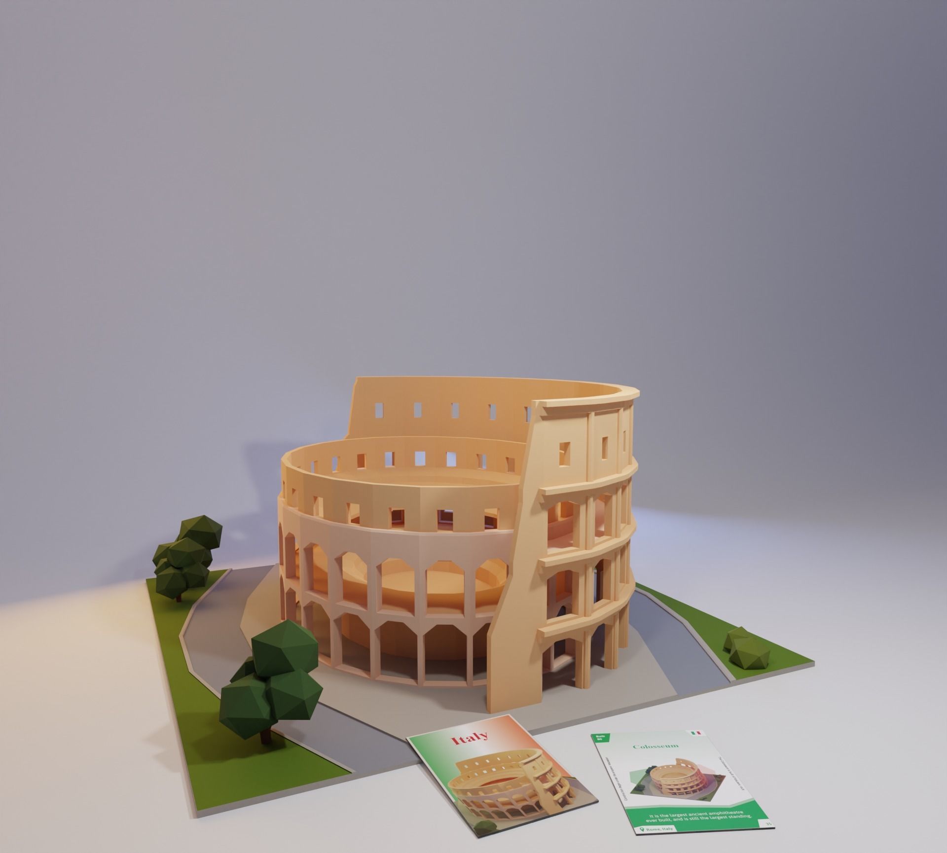 Landmarks of the World A to Z 3D Model Collection_26