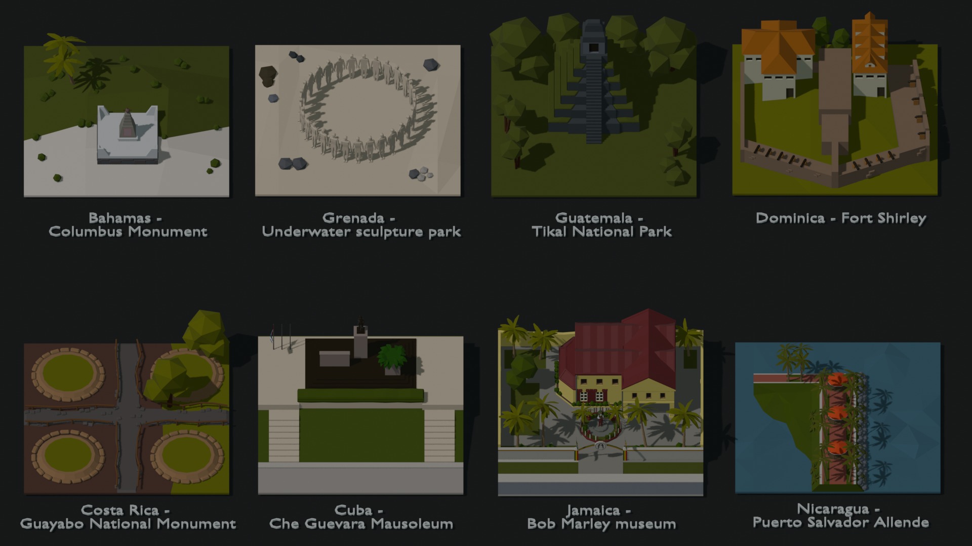 Landmarks of the World A to Z 3D Model Collection_83