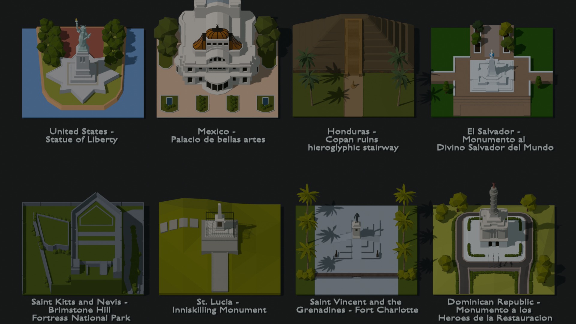 Landmarks of the World A to Z 3D Model Collection_84