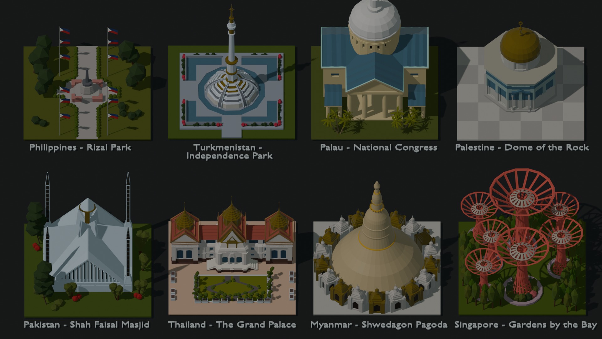 Landmarks of the World A to Z 3D Model Collection_80