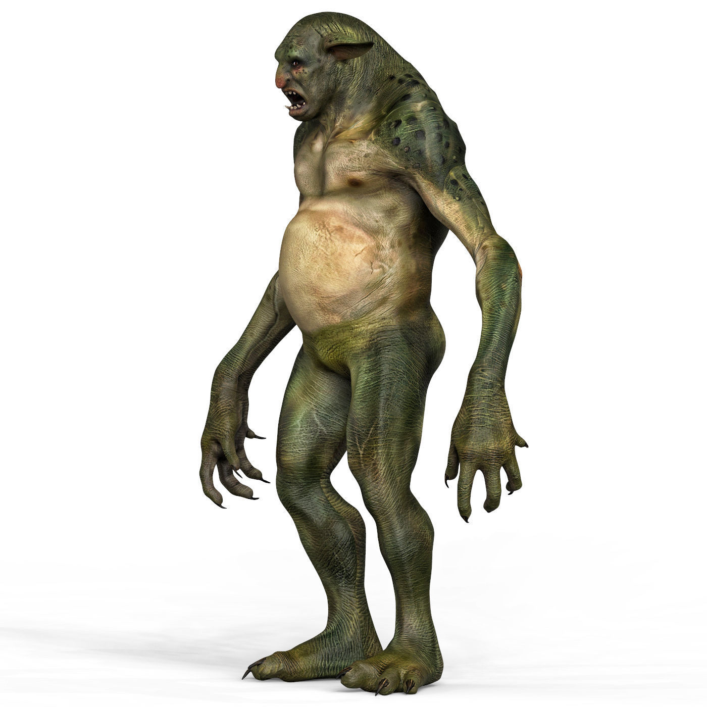 Troll Fantasy Character Low-poly 3D model_2