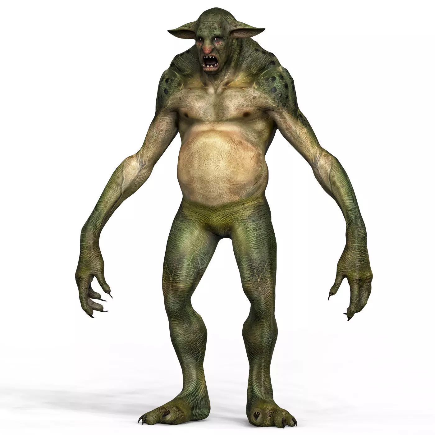 Troll Fantasy Character Low-poly 3D model_0