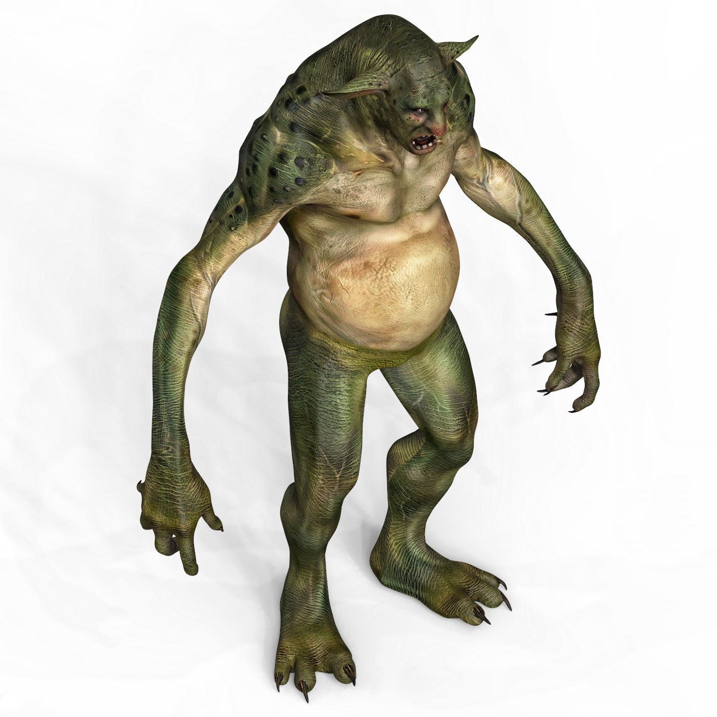 Troll Fantasy Character Low-poly 3D model_4