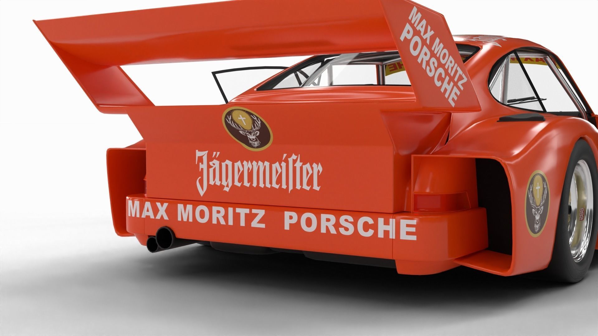 Porsche 935 77 1977 52 Jagermeister Racing 3d model HQ interior 3D model_11