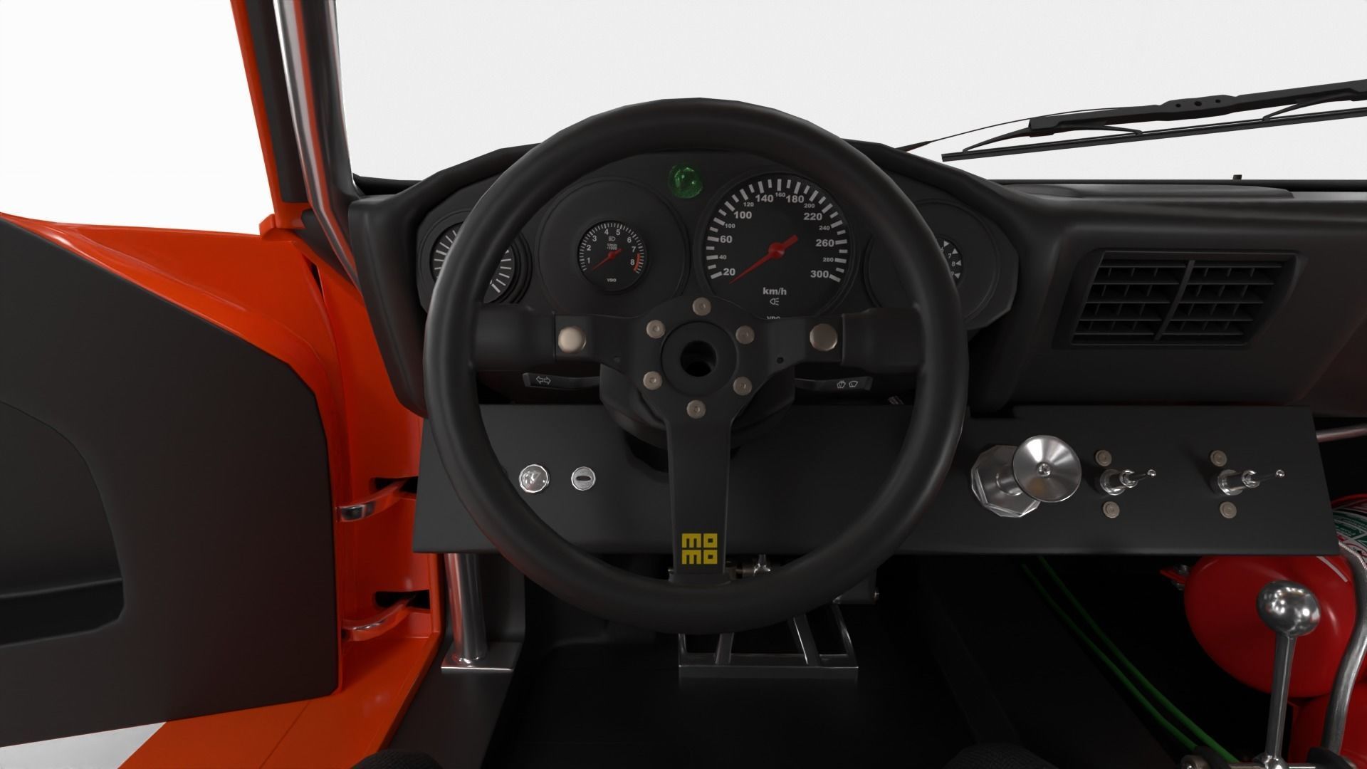Porsche 935 77 1977 52 Jagermeister Racing 3d model HQ interior 3D model_15