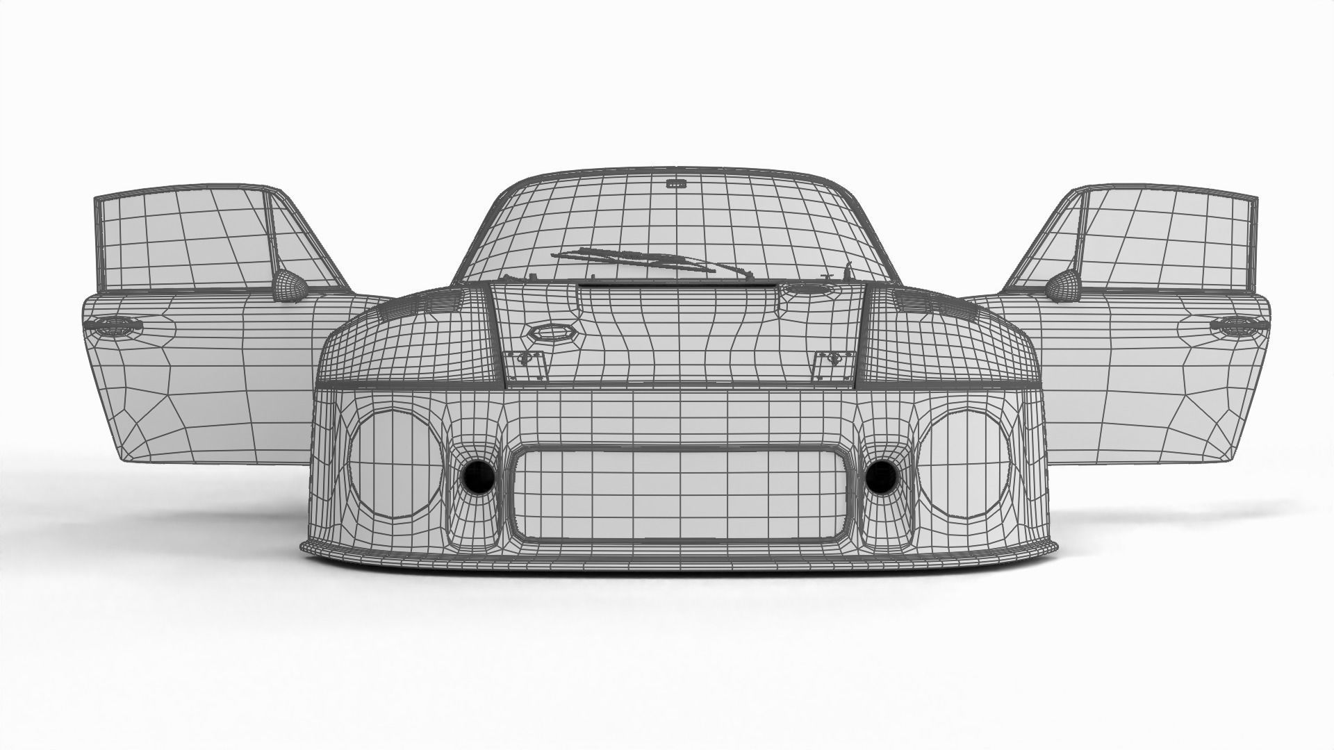 Porsche 935 77 1977 52 Jagermeister Racing 3d model HQ interior 3D model_34