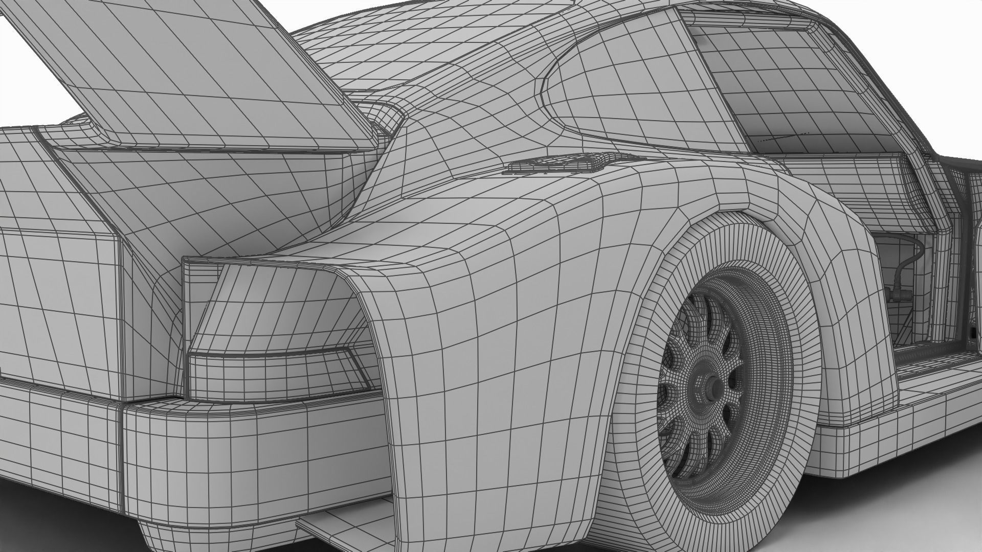 Porsche 935 77 1977 52 Jagermeister Racing 3d model HQ interior 3D model_42