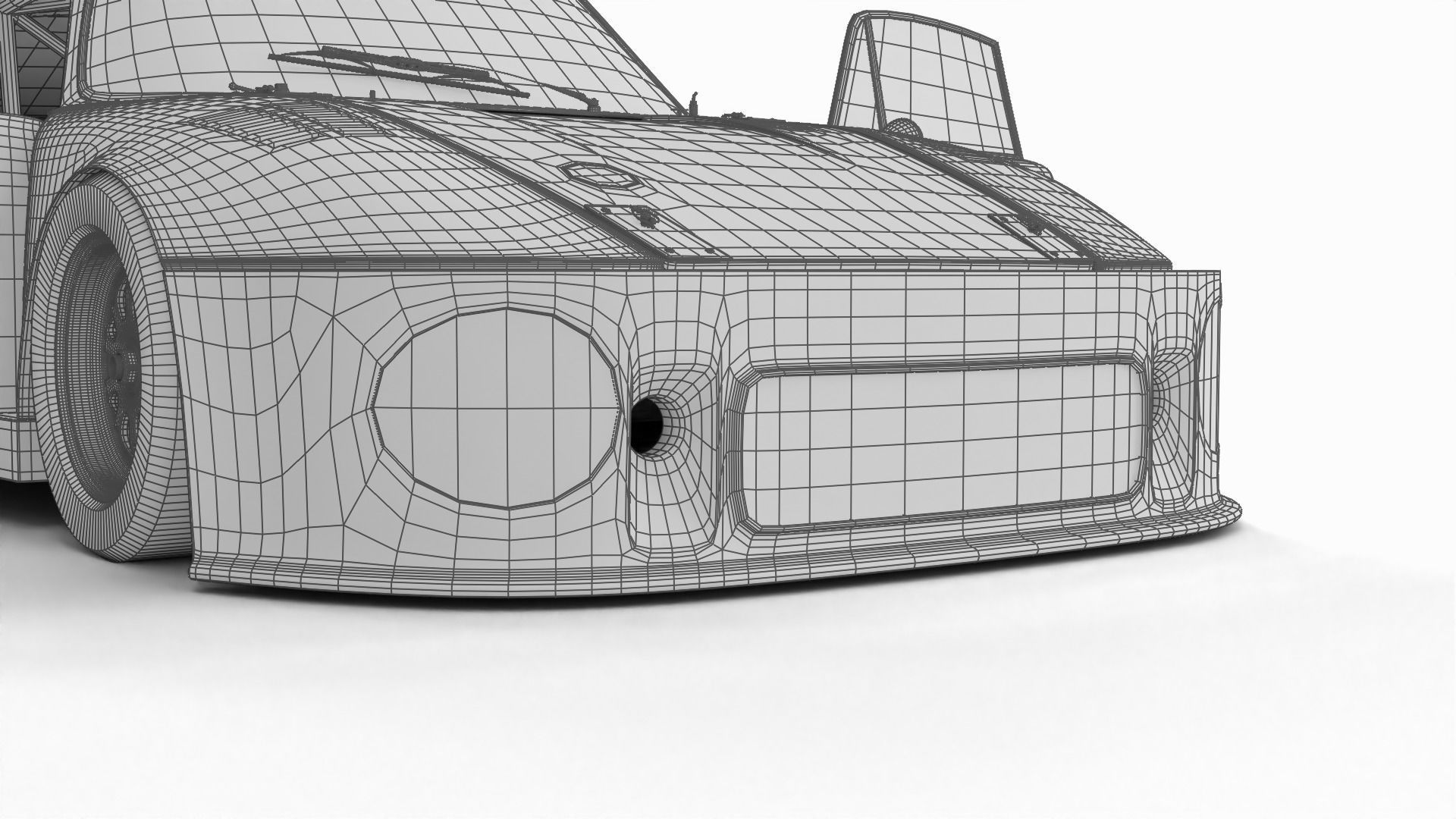 Porsche 935 77 1977 52 Jagermeister Racing 3d model HQ interior 3D model_35