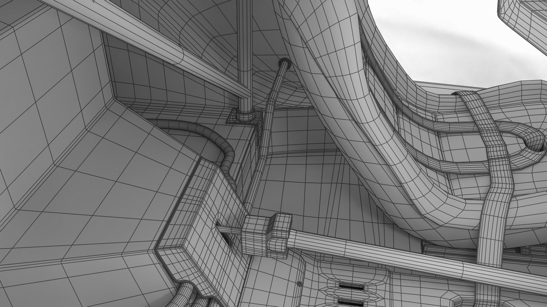 Porsche 935 77 1977 52 Jagermeister Racing 3d model HQ interior 3D model_44