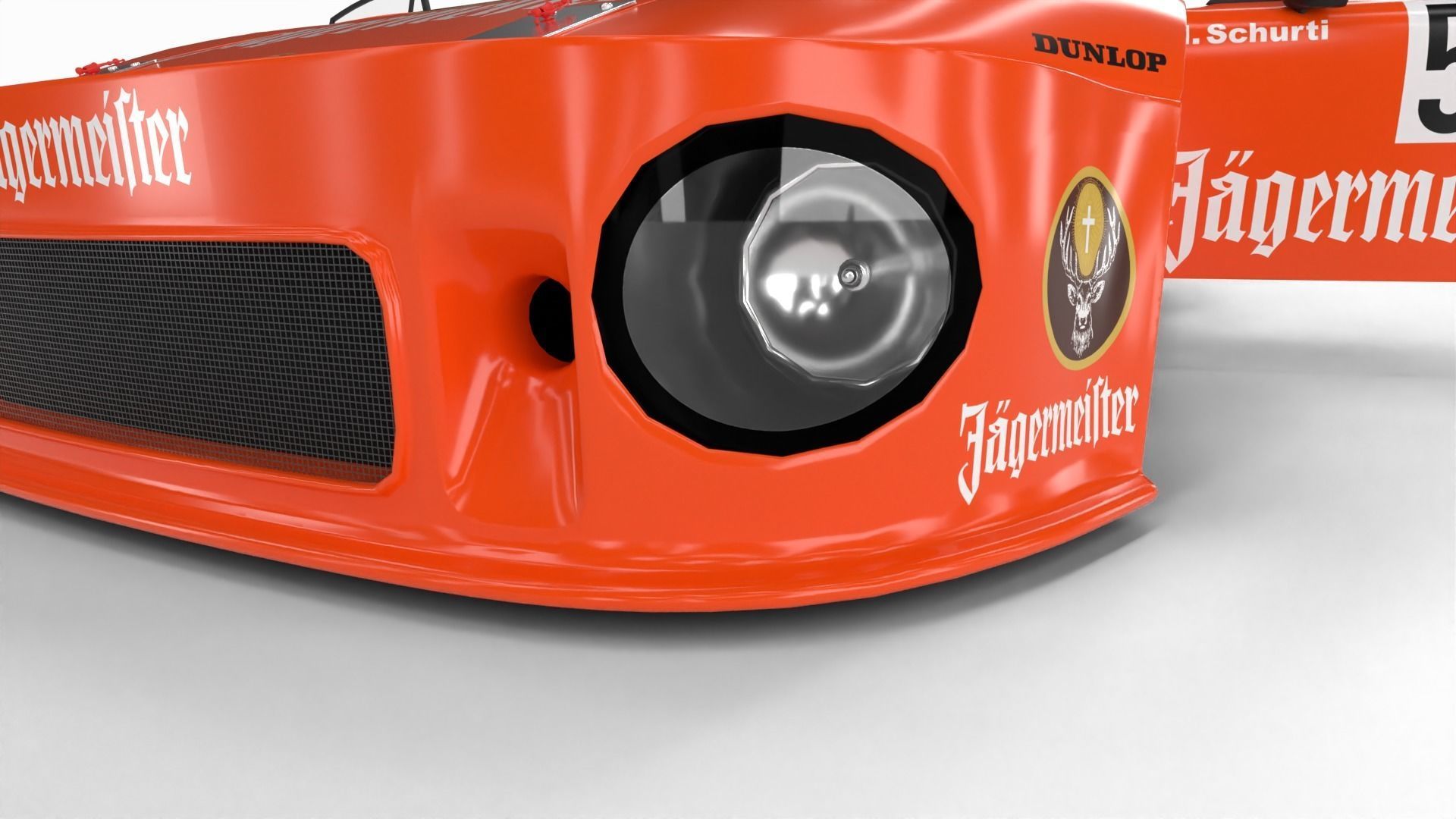 Porsche 935 77 1977 52 Jagermeister Racing 3d model HQ interior 3D model_14