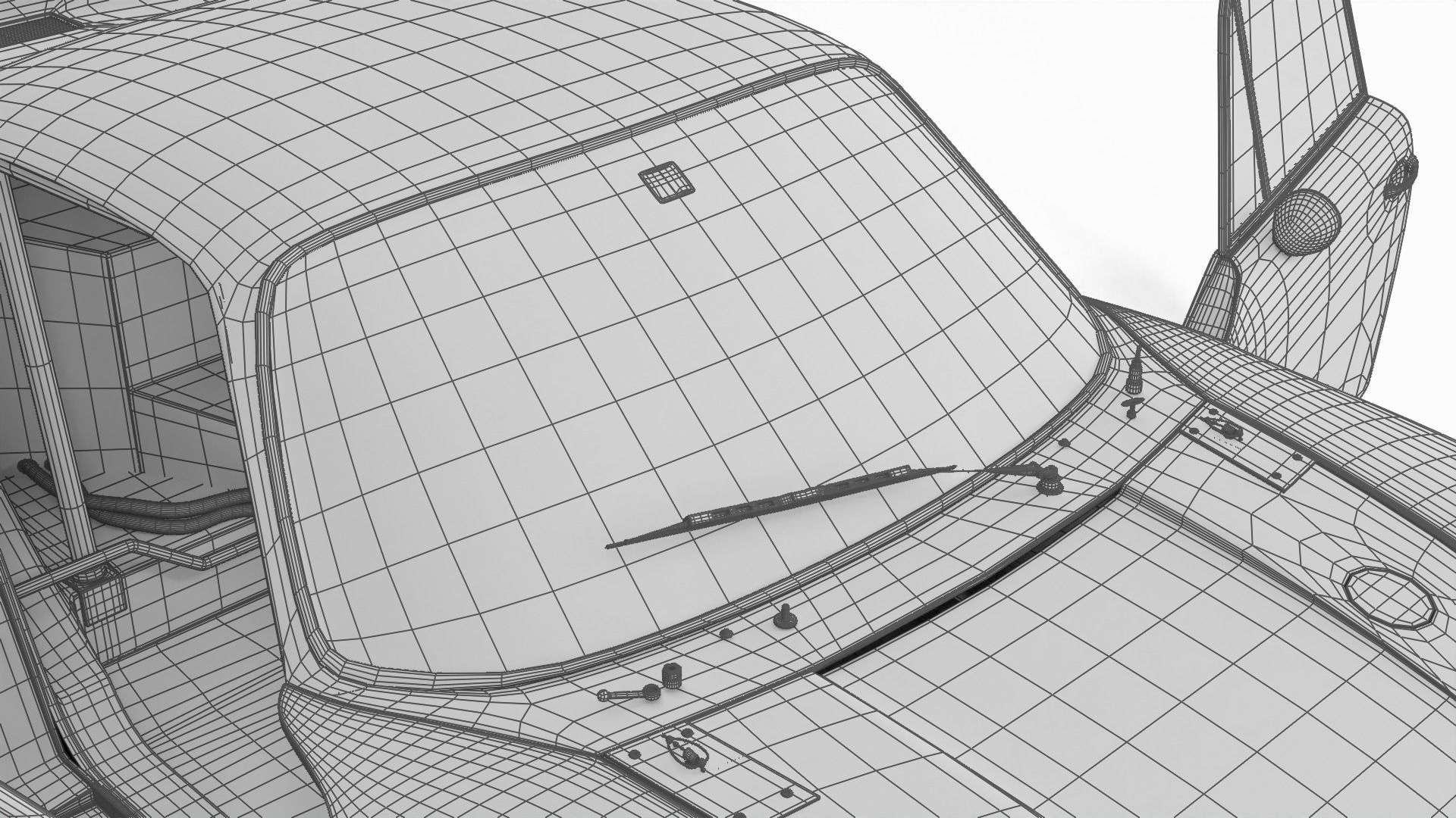 Porsche 935 77 1977 52 Jagermeister Racing 3d model HQ interior 3D model_43