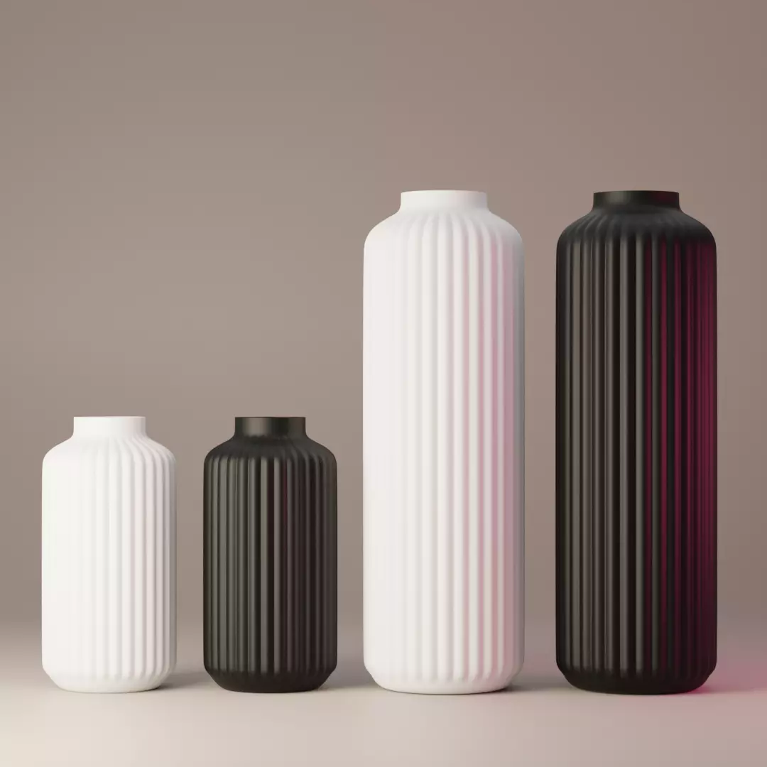 3D printable flower vase 3D model 3D print model