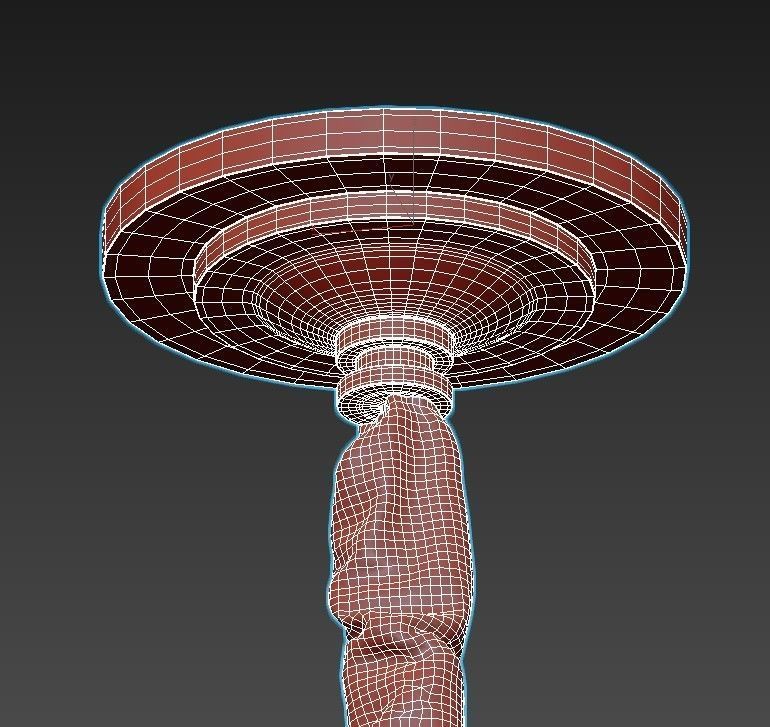 Modern crystal chandelier 3D model_4