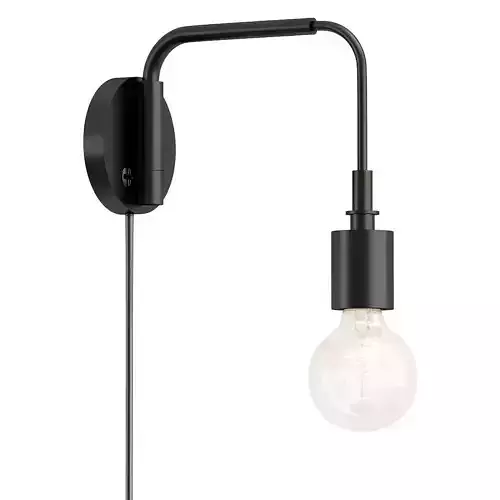 Staple Wall Lamp Black