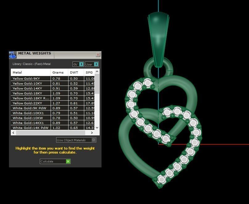 Heart Pendants 3dm STL OBJ FBX Renders Details 3D print model_4