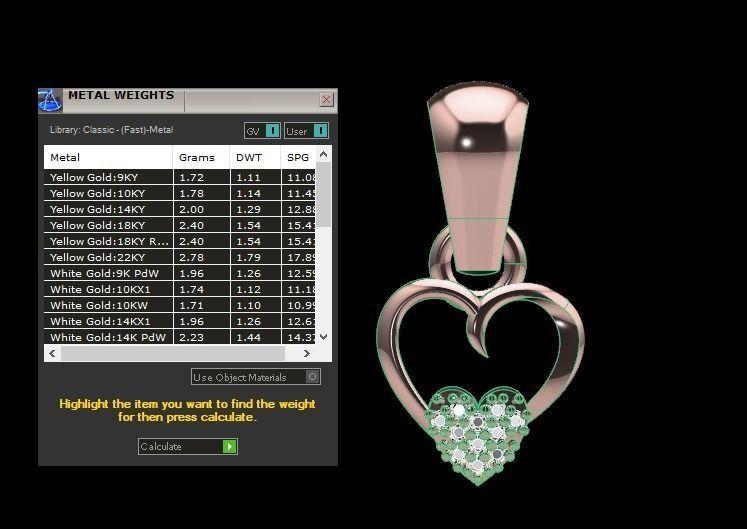 Heart Pendants 3dm STL OBJ FBX Renders Details 3D print model_4