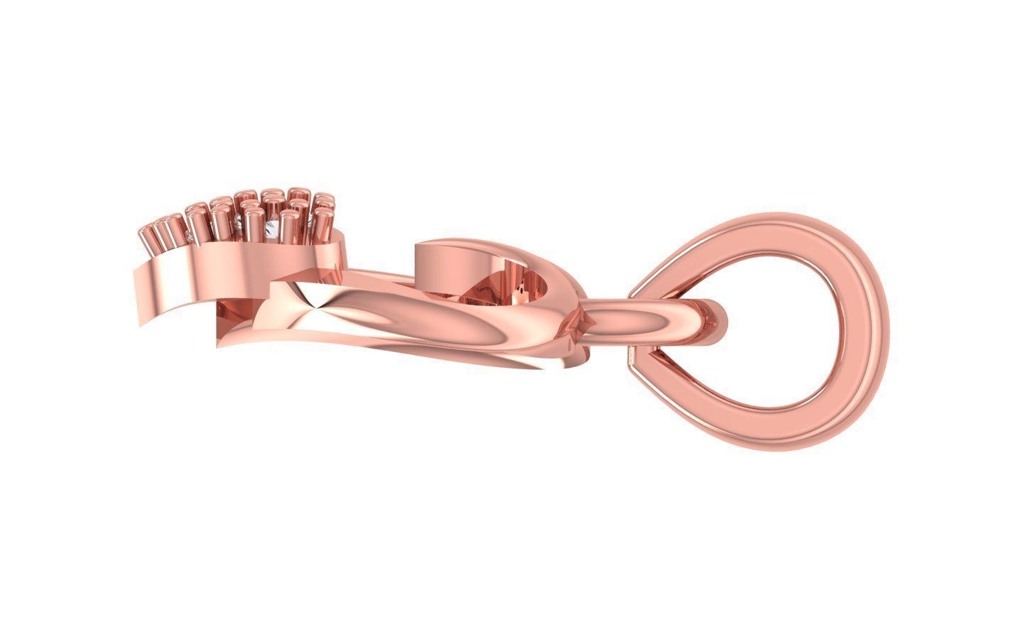 Heart Pendants 3dm STL OBJ FBX Renders Details 3D print model_3