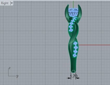 Textured Diamond ring 2547 3D print model 3D print model_6