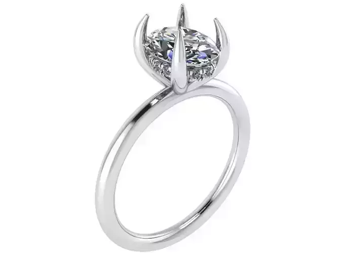 Round Diamond ring 2548 3D print model