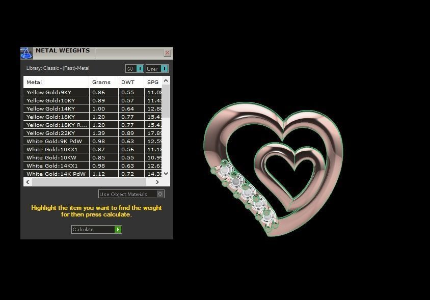 Heart Pendants 3dm STL OBJ FBX Renders Details 3D print model_4