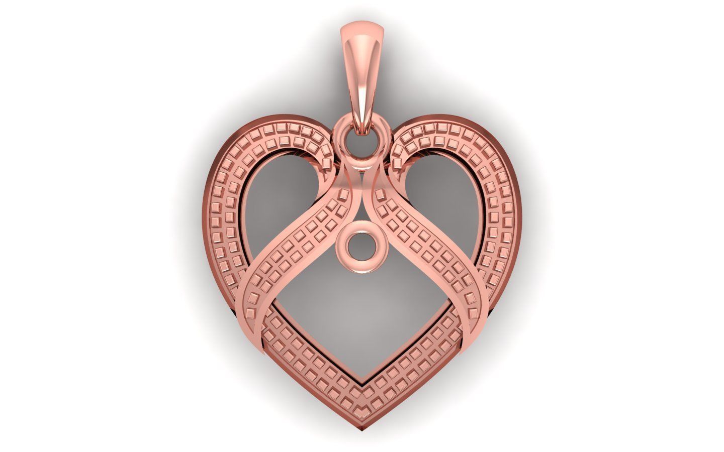 Heart Pendants 3dm STL OBJ FBX Renders Details 3D print model_3