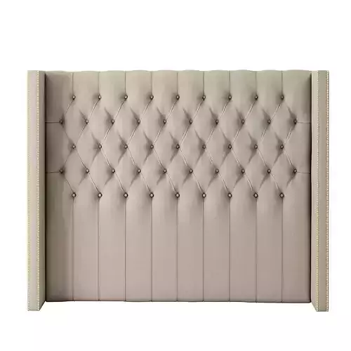 Headboard 1 chesterfield upholstered 3D model