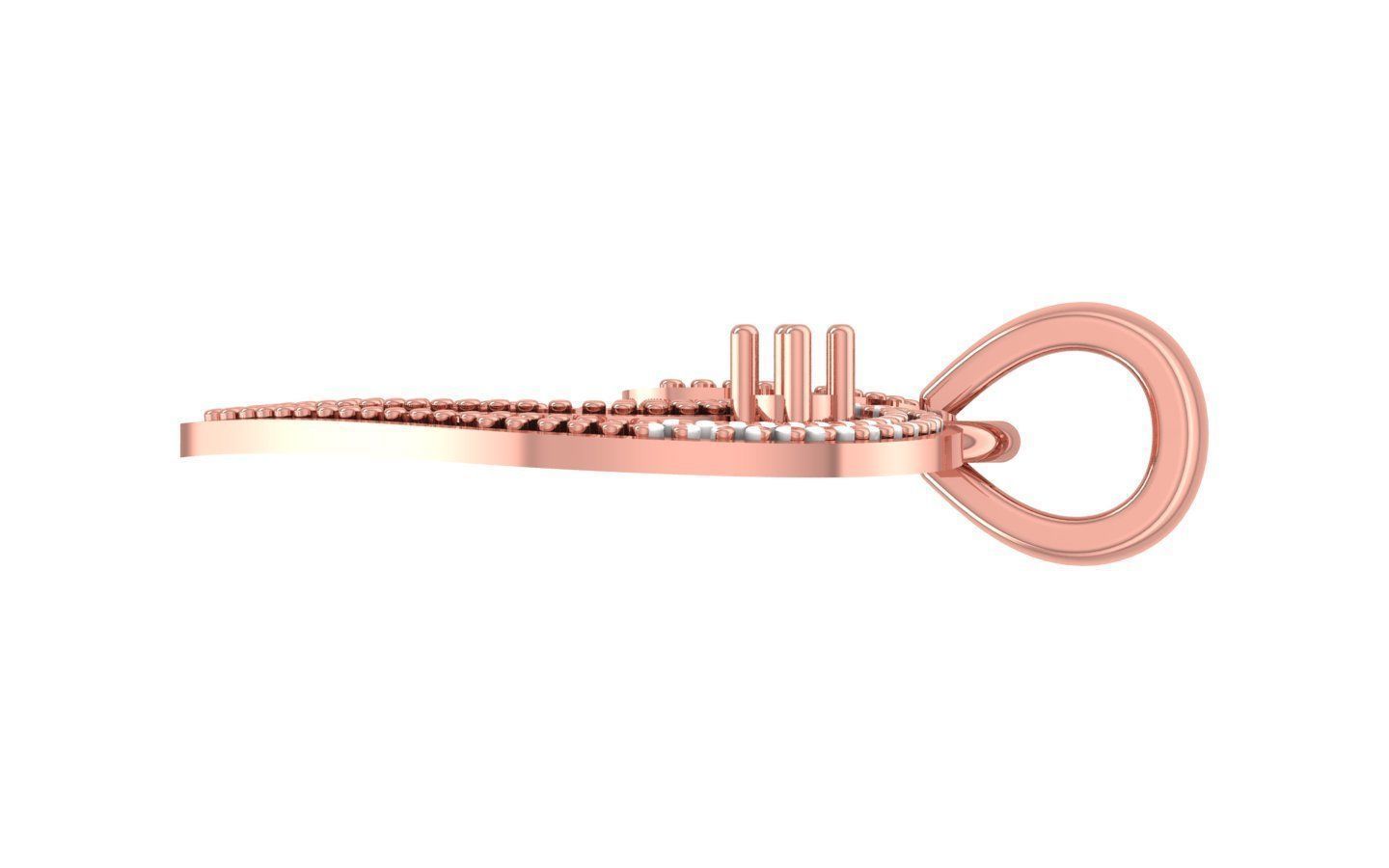 Heart Pendants 3dm STL OBJ FBX Renders Details 3D print model_3