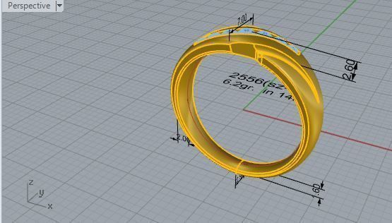 Bridge ring 2556 3D print model 3D print model_7