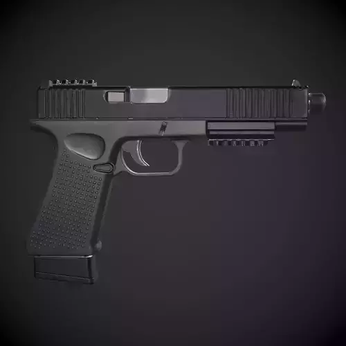 Glock 21 with Extended Barrel