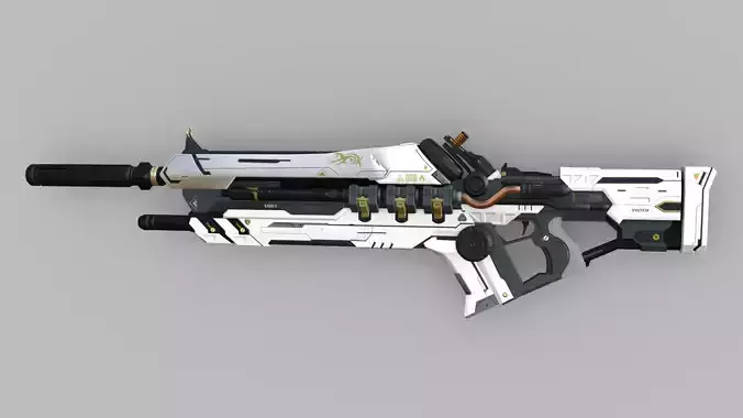 Dark Matter Surge Rifle Low-poly 3D model