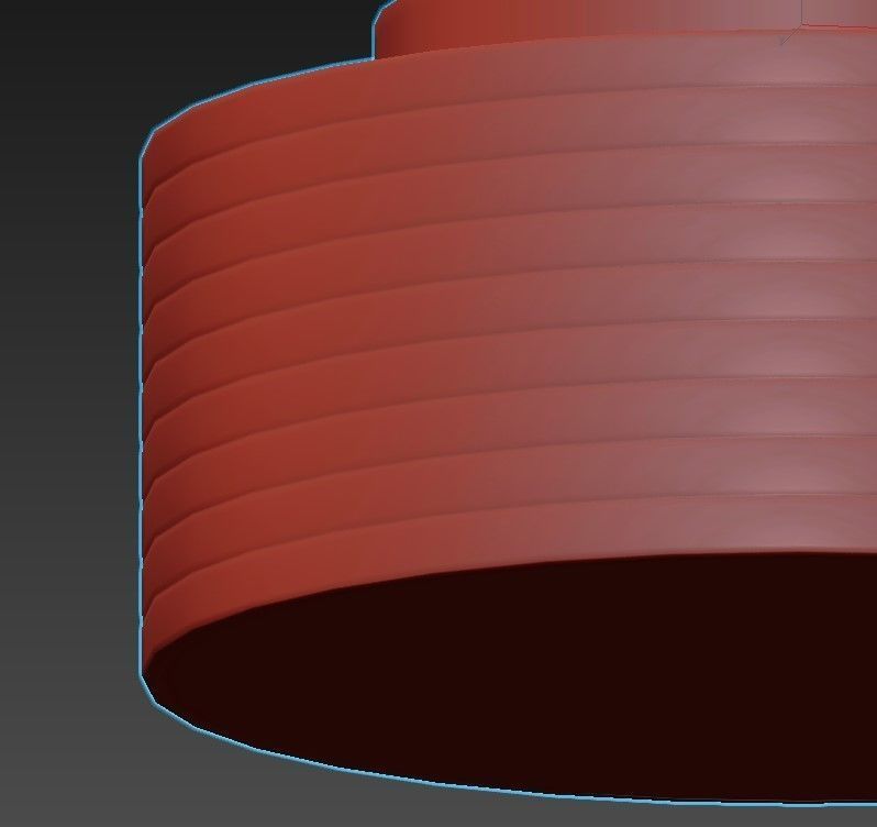 CAPRI flush mount ceiling light 3D model_4