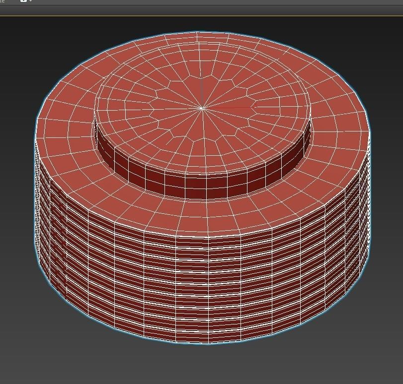 CAPRI flush mount ceiling light 3D model_2