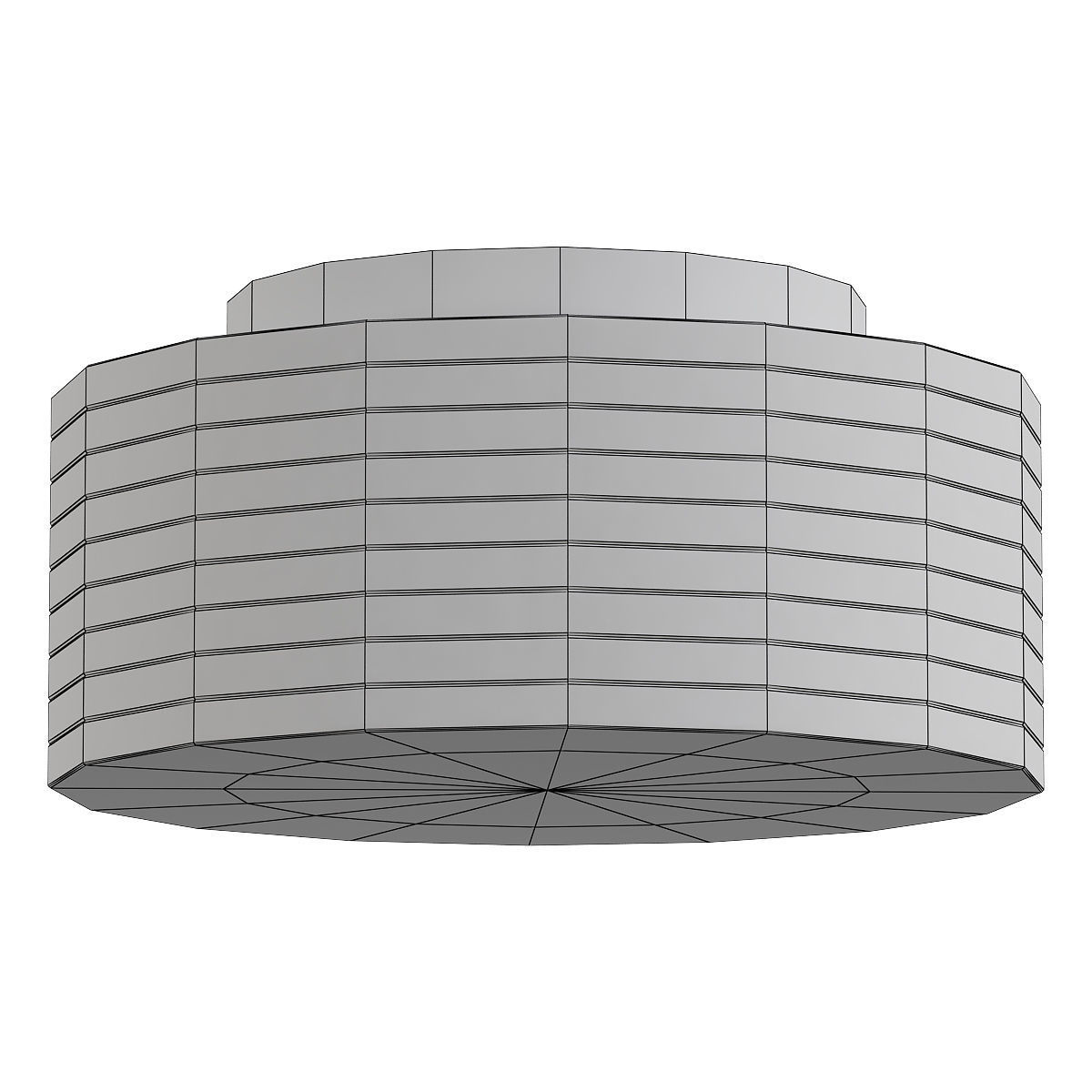 CAPRI flush mount ceiling light 3D model_1