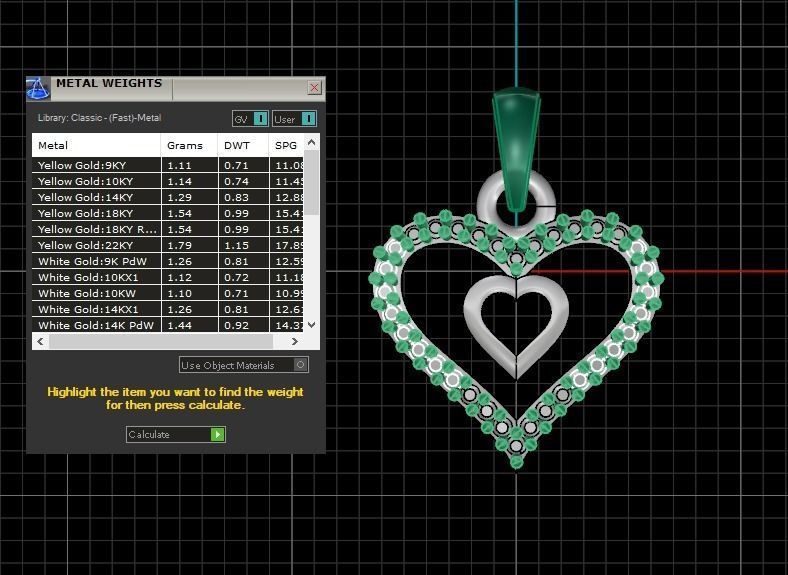 Heart Pendants 3dm STL OBJ FBX Renders Details 3D print model_4